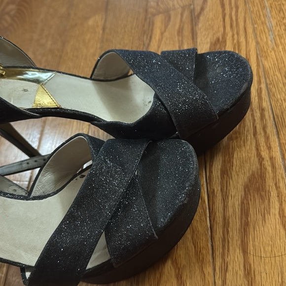 Michael kors black glitter sparkle high heels 👠 9 - Picture 5 of 8